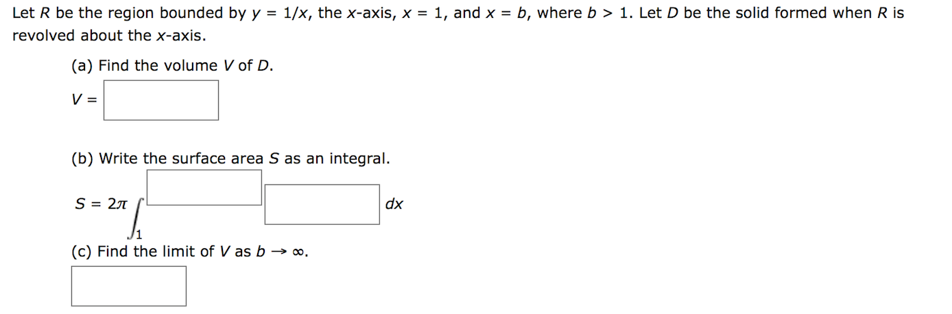 Solved Let R Be The Region Bounded By Y 1 X The X Ax Chegg Com