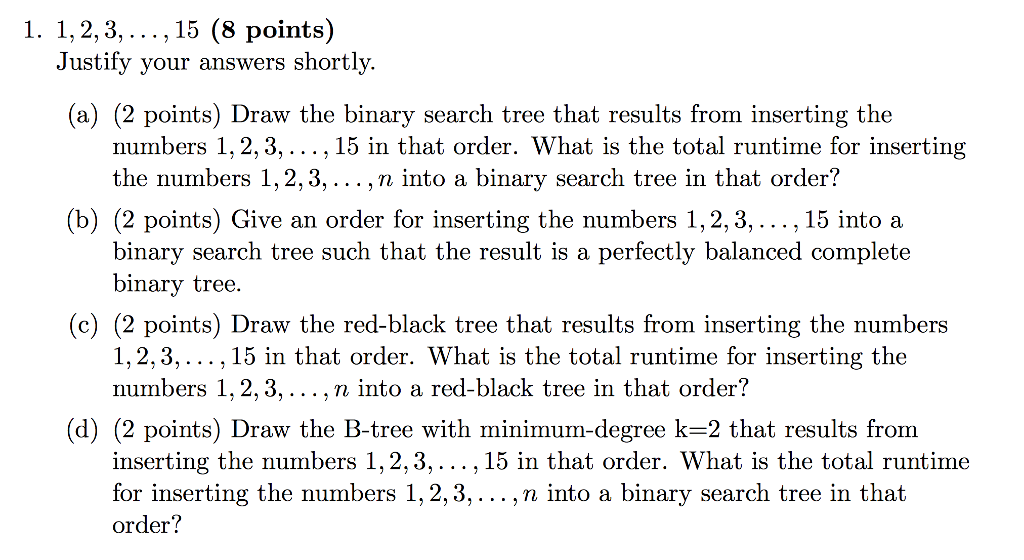 Solved 1 12315 8 Points Justify Vour Answers Sh