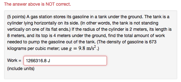 Solved A Gas Station Stores Its Gasoline In A Tank Under Chegg Com