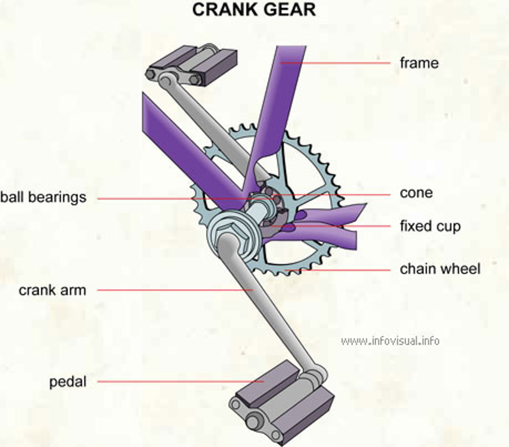 bike pedal and arm