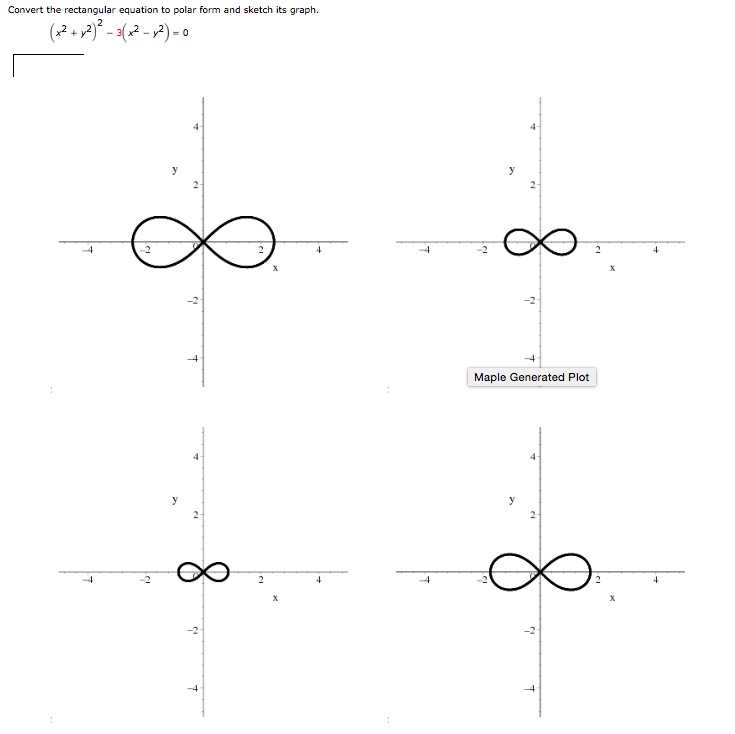 Solved Convert The Rectangular Equation To Polar Form And Chegg Com