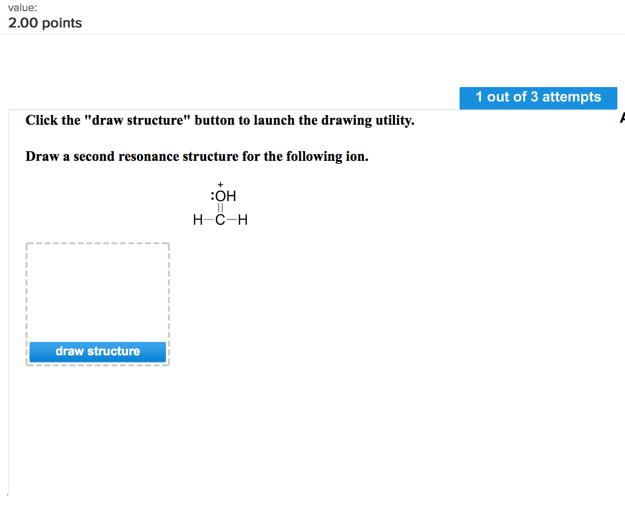 Solved Draw A Second Resonance Structure For The Followin...