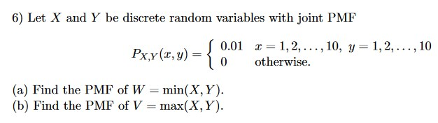 Solved Let X And Y Be Discrete Random Variables With Join Chegg Com