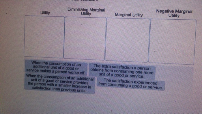 Solved Negative Marginal Utility Diminishing Marginal Chegg Com