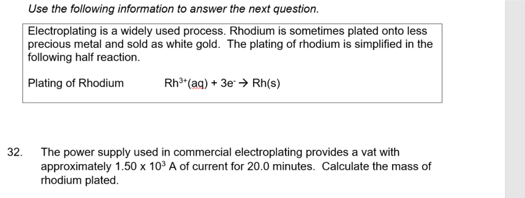 information about electroplating