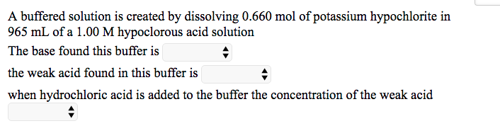 solved a buffered solution is created by dissolving 0 660 buffered solution