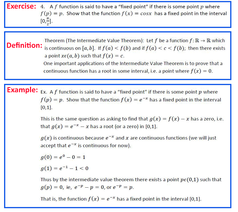 Solved Exercise Af Function Is Said To Have A Fixed Poi Chegg Com