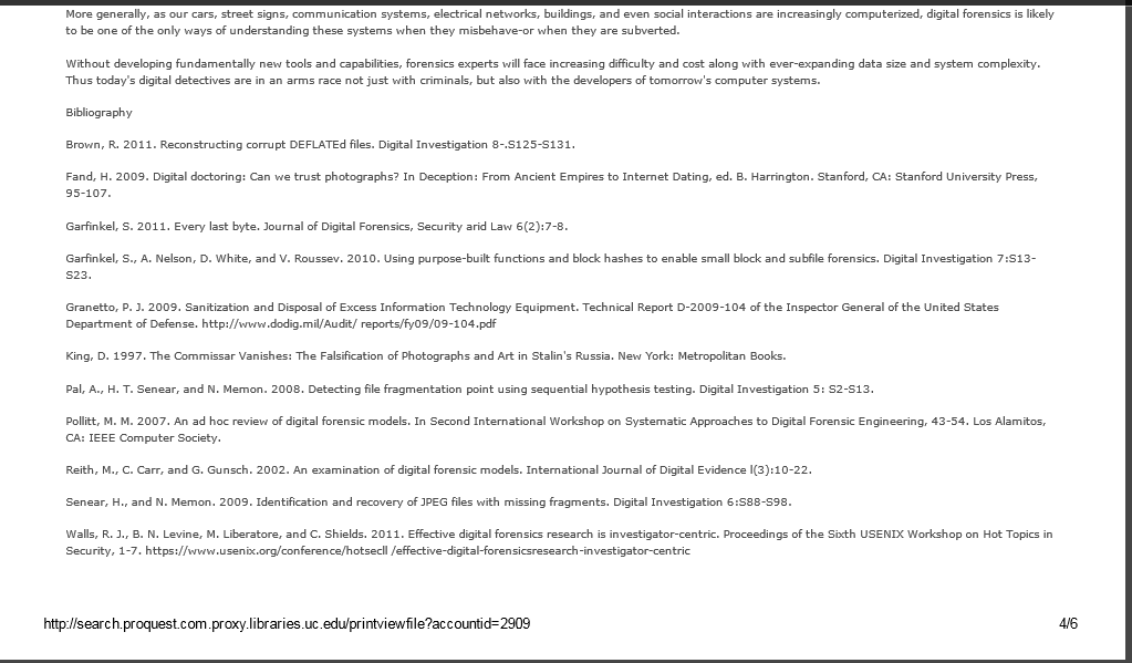 The Final Section Of The Digital Forensics Journal Chegg Com