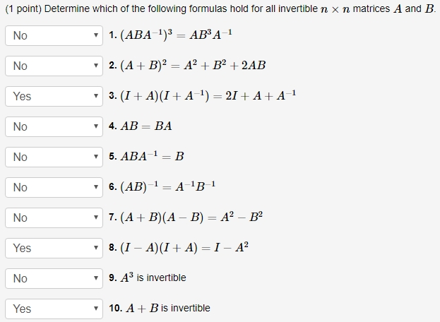 Solved Determine Which Of The Following Formulas Hold For Chegg Com