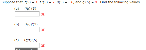 Solved Suppose That F 5 1 F 5 7 G 5 6 And Chegg Com