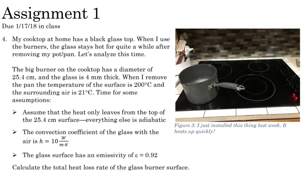 Solved Assignment 1 Due 1 17 18 In Class 4 My Cooktop At