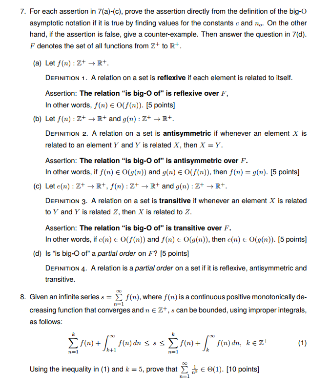 Solved For Each Assertion In 7 A C Prove The Assertio Chegg Com