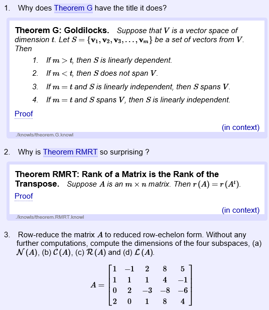 Solved Why Does Theorem G Have The Title It Does Theorem Chegg Com