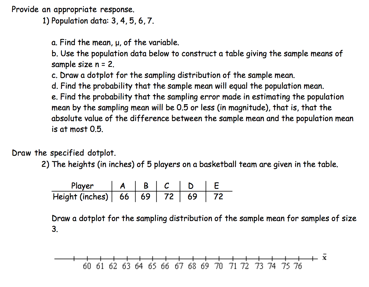 6.2: The Sampling Distribution of the Sample Mean - Statistics