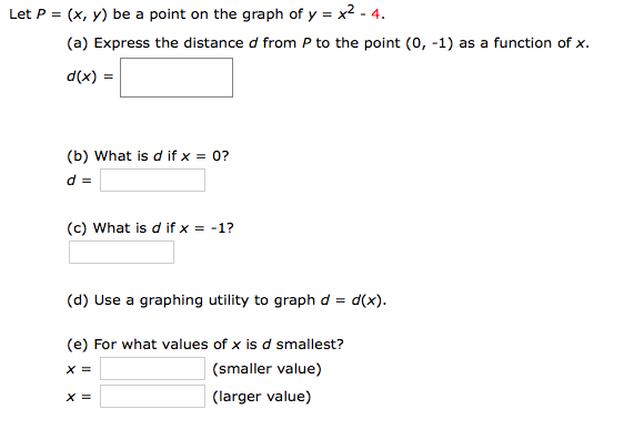 Solved Let P X Y Be A Point On The Graph Of Y X 2 Chegg Com