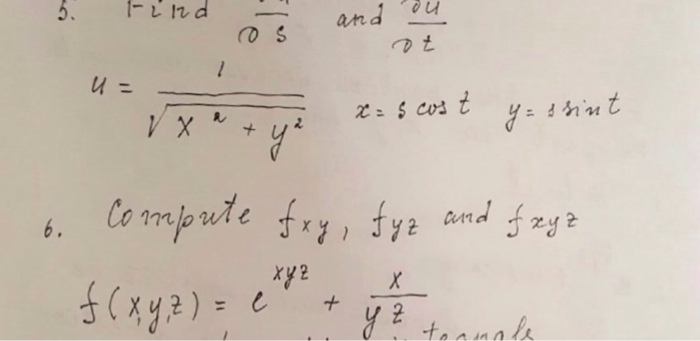 Solved Find Du Ds And Du Dt U 1 Square Root X 2 Y 2 X Chegg Com