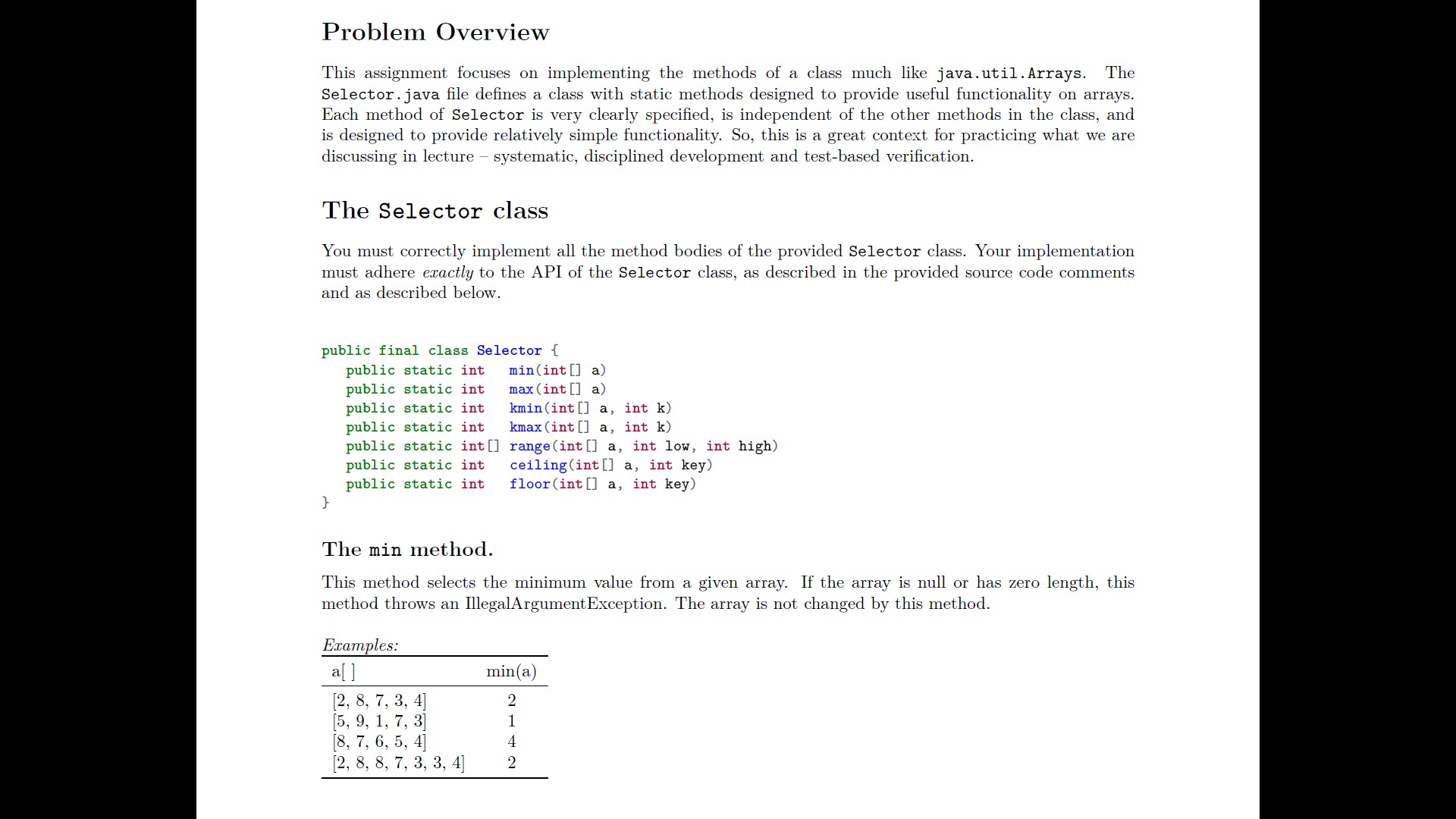 Solved Here Is The Selector Java File That You Need To Mo