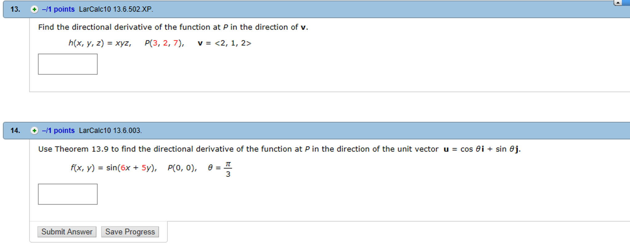 Solved Find The Directional Derivative Of The Function At Chegg Com