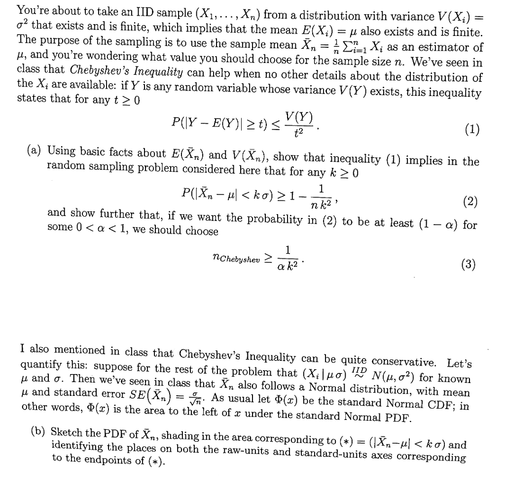 Solved You Re About To Take An Iid Sample X From Chegg Com