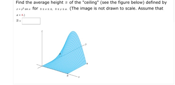 Solved Find The Average Height H Bar Of The Ceiling Se