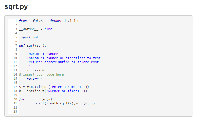 Lleno Erradicar Disfraces Solved Write a Python function that calculates the square | Chegg.com
