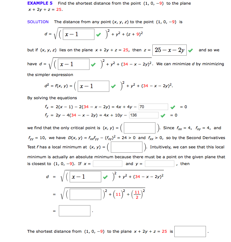 How to find the shortest distance between a point and a line image