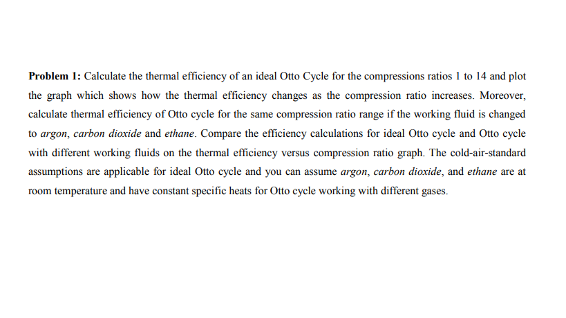 otto cycle solved problems