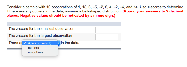 Solved Consider A Sample With 10 Observations Of 1 13 Chegg Com