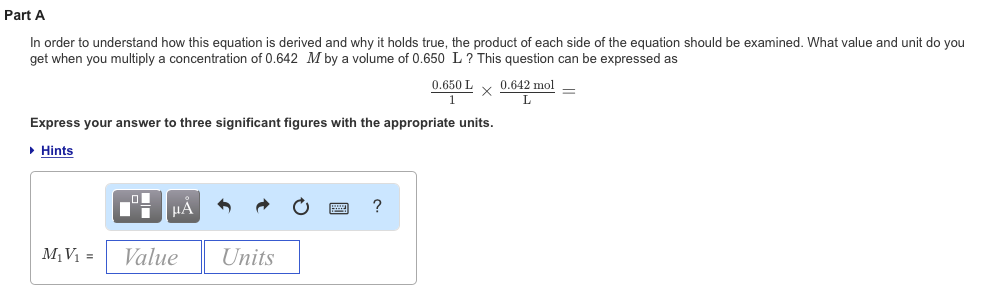 Solved Part A In Order To Understand How This Equation Is Chegg Com