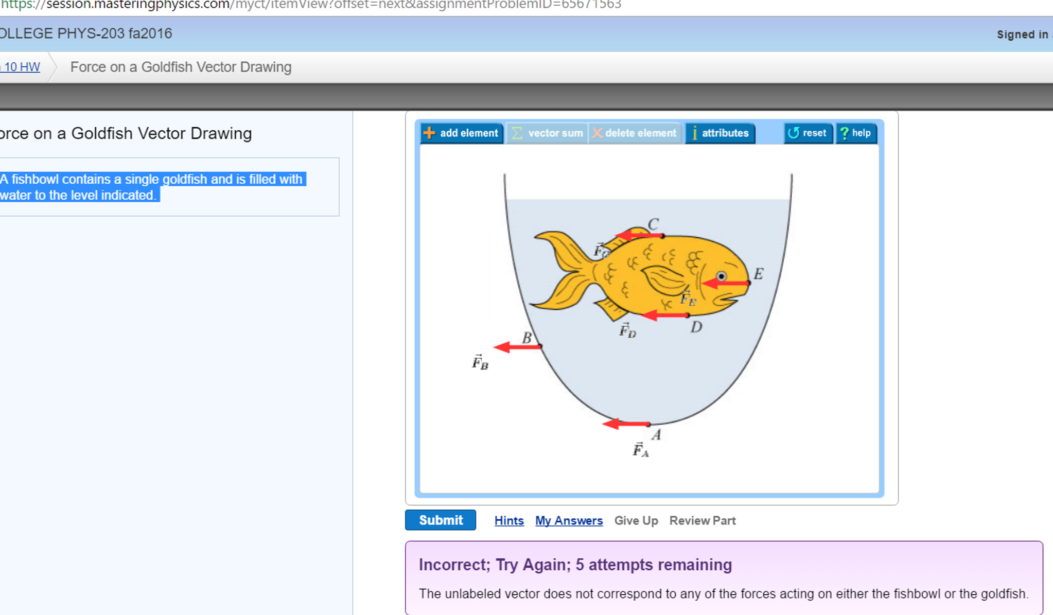 Solved A Fishbowl Contains A Single Goldfish And Is Fille...