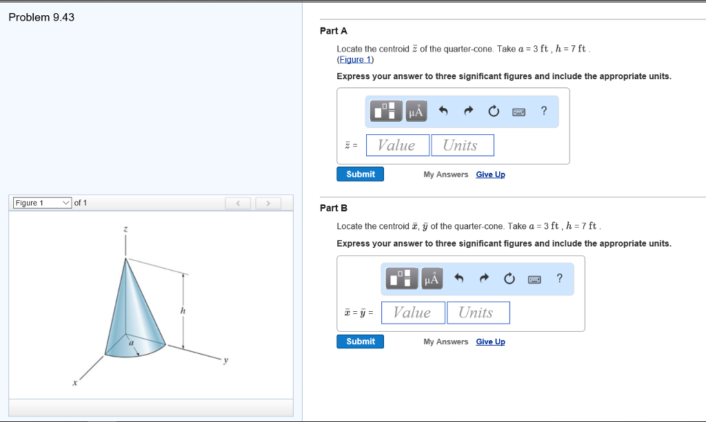 Solved Locate The Centroid Z Of The Quarter Cone Take A Chegg Com