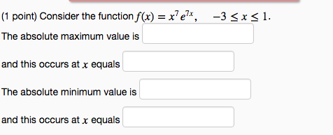 X 6 1 Point Consider The Function F X X 4 Chegg Com