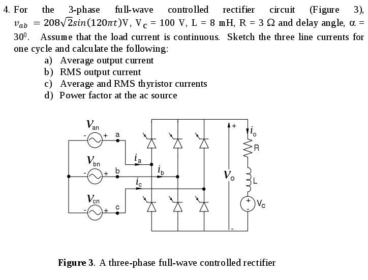 rectifier 3 phase full wave