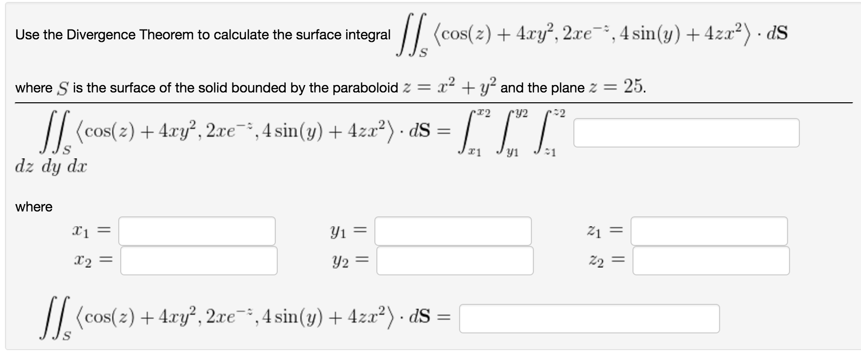 Solved Use The Divergence Theorem To Calculate The Outwar Chegg Com