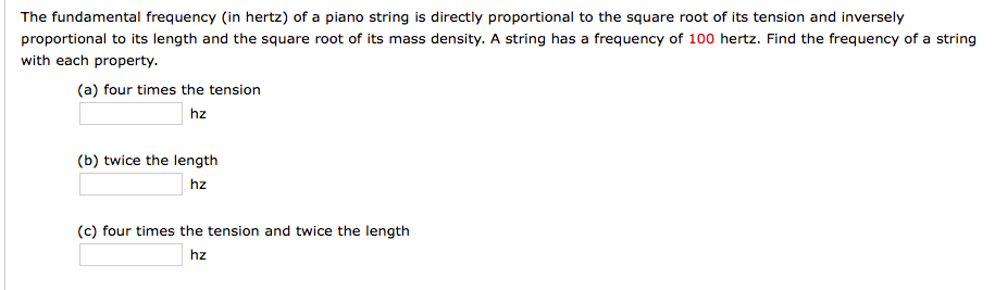 A 90 cm long string has fundamental frequency 124 Hz. Where should it be  brushed to produce a fundamental frequency of 186 Hz? 1) 60 cm from one end  2) 30 cm