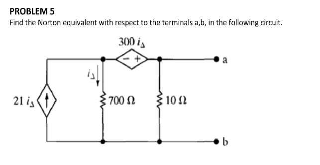 Solved: Find The Norton Equivalent With Respect To The Ter... | Chegg.com