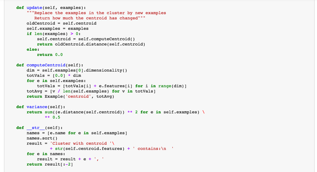 Here Is The Python Code For K-means Clustering Fro... | Chegg.com