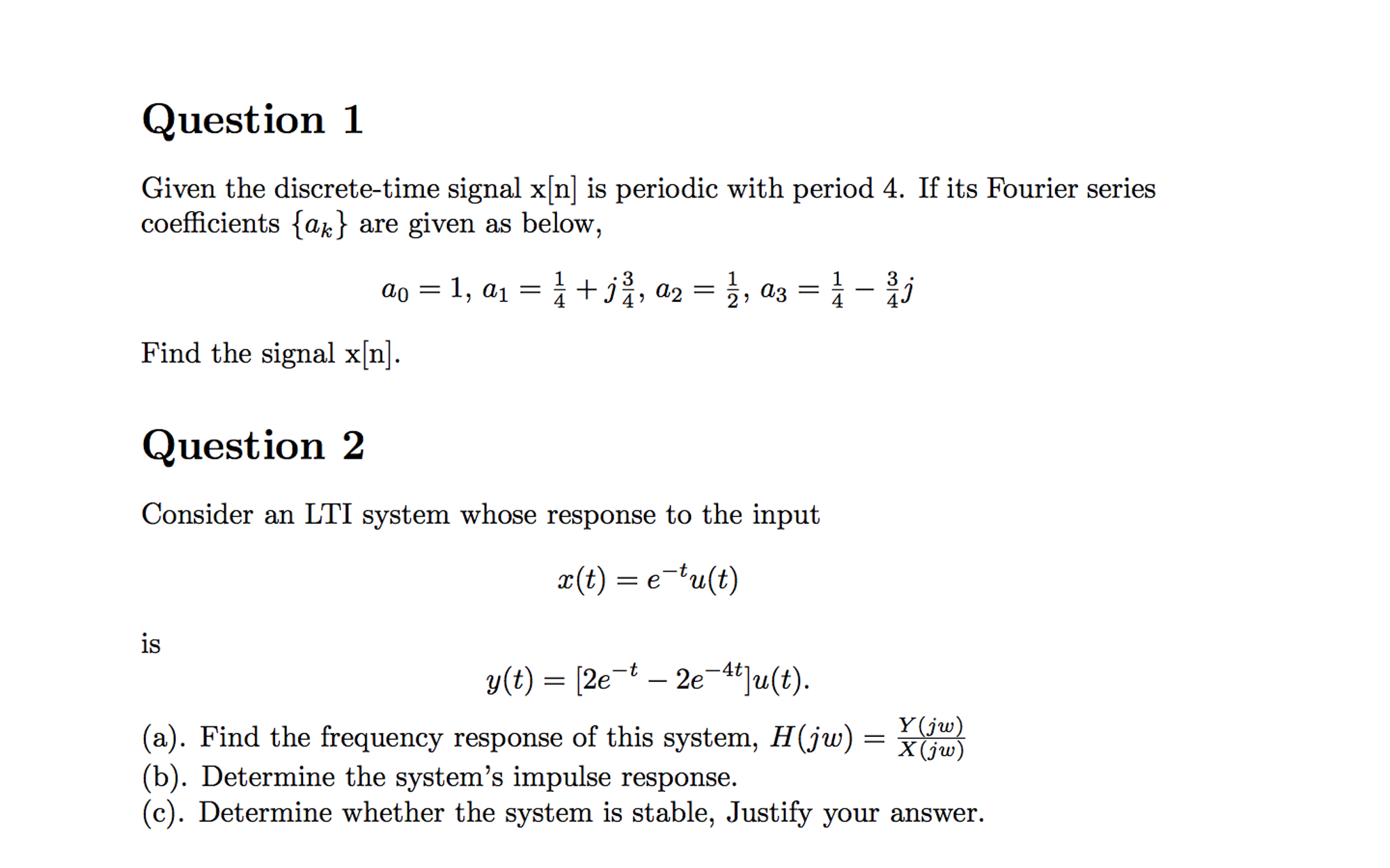 Solved Given The Discrete Time Signal X N Is Periodic Wi Chegg Com