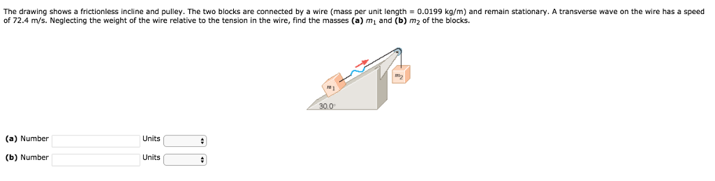 The Drawing Shows A Frictionless Incline And Pulley Chegg 