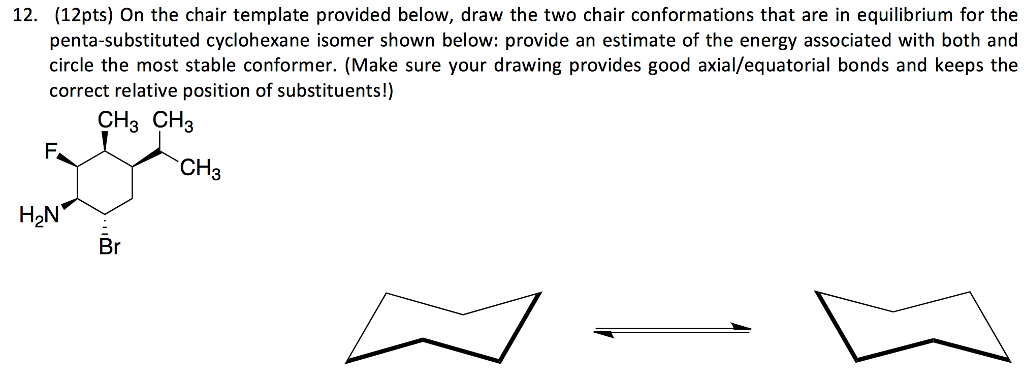 Solved On The Chair Template Provided Below Draw The Two Chegg Com