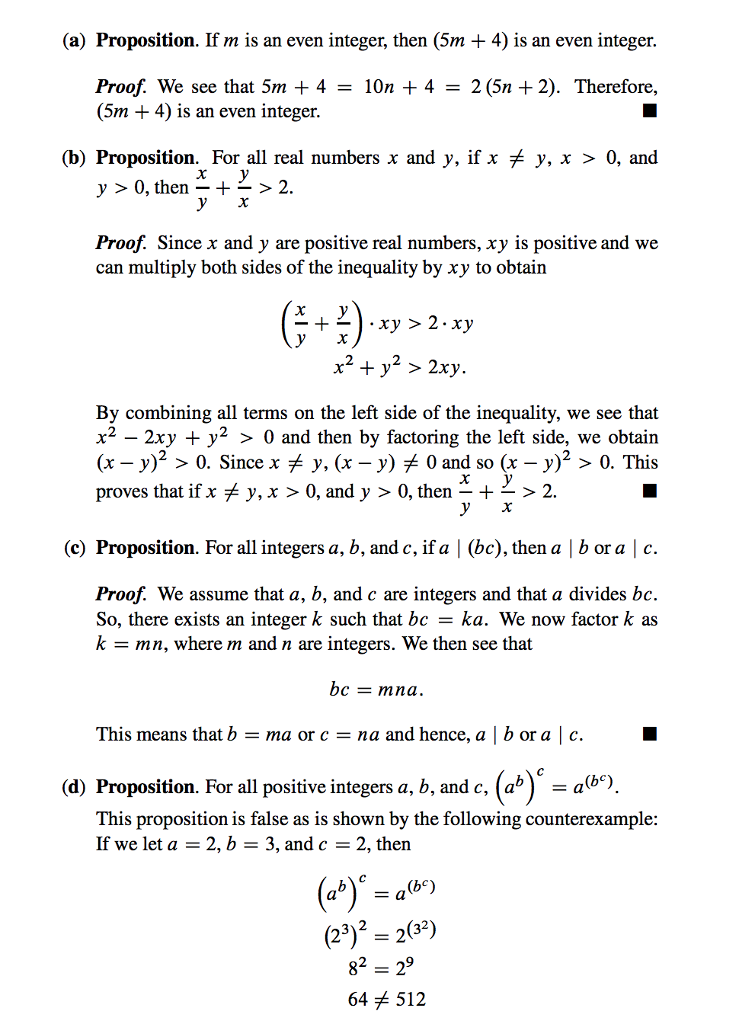 Solved Evaluation Of Proofs This Type Of Exercise Will Chegg Com