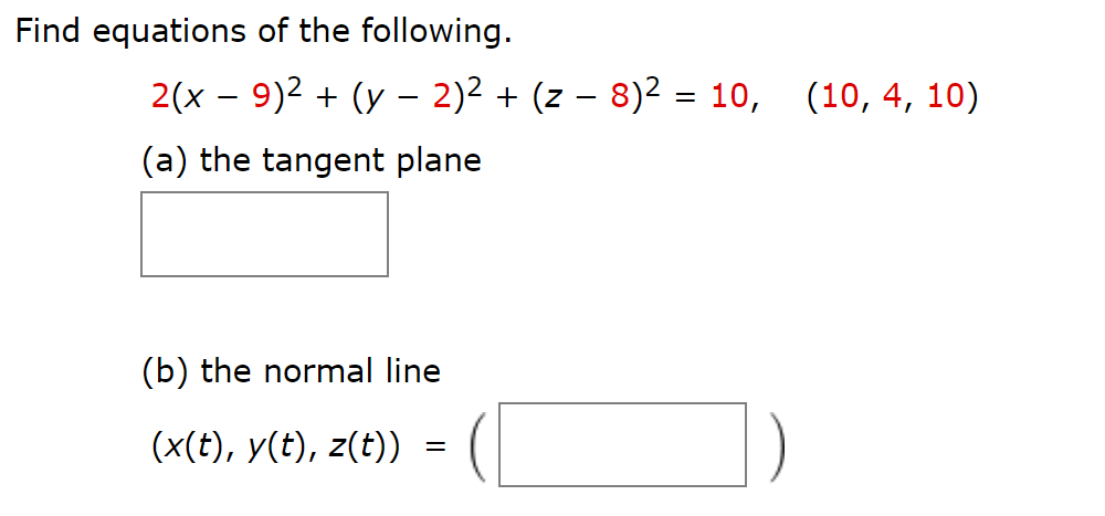 Solved Find Equations Of The Following 2 X 9 2 Y 2 2 Chegg Com