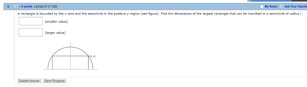 Solved 5. /1 Points LarCalc10 3.7.026 My Notes Ask Your