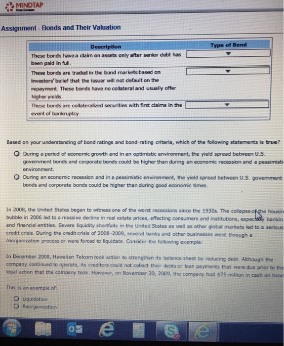 Solved: Based On Your Understanding Of Bond Ratings And Bo ...