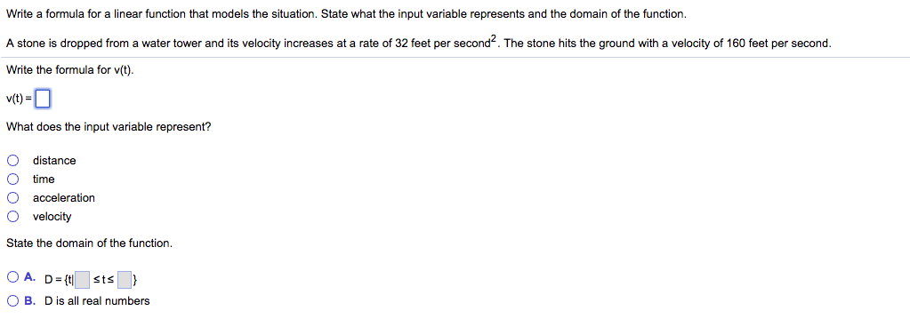 Linear model example picture