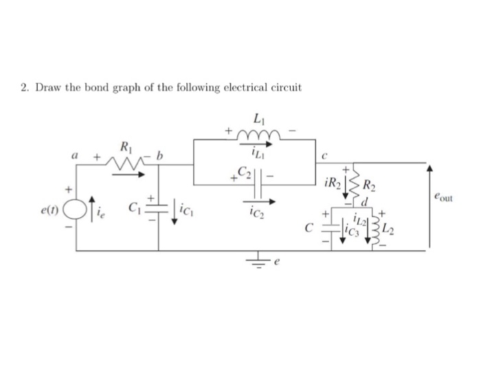 Solved 4 Draw The Bond Graph Of The Following Electrical Chegg Com