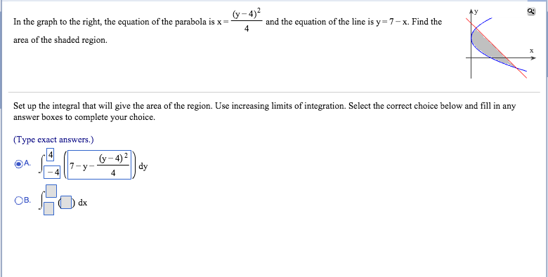 In The Graph To The Right The Equation Of The Chegg Com