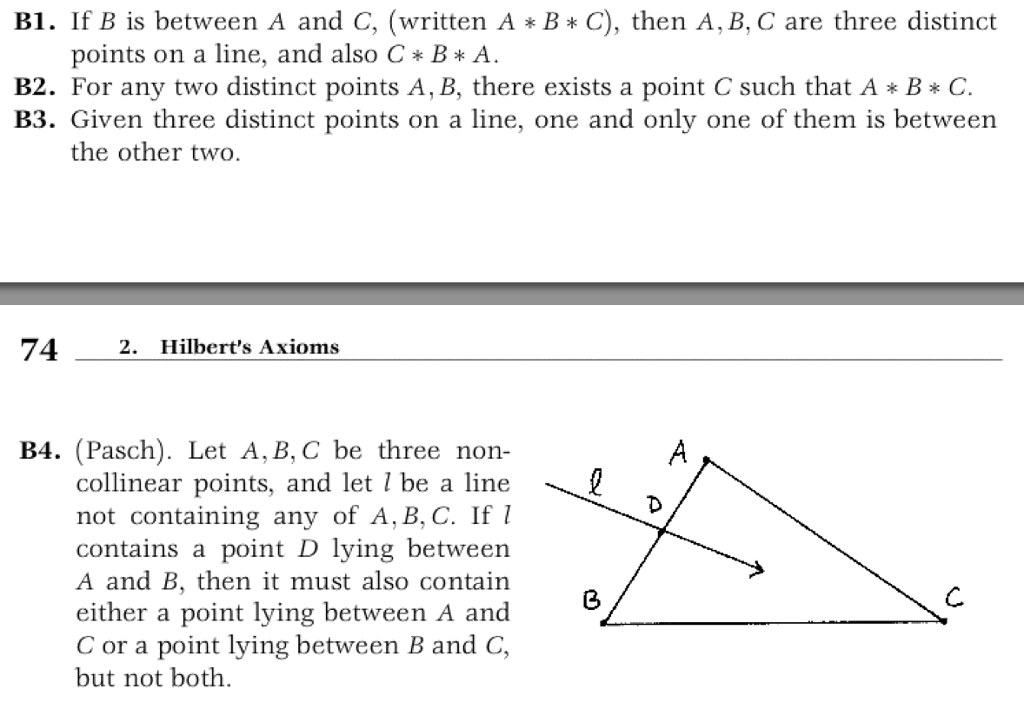 Solved L1 For Any Two Distinct Points A B There Exists Chegg Com