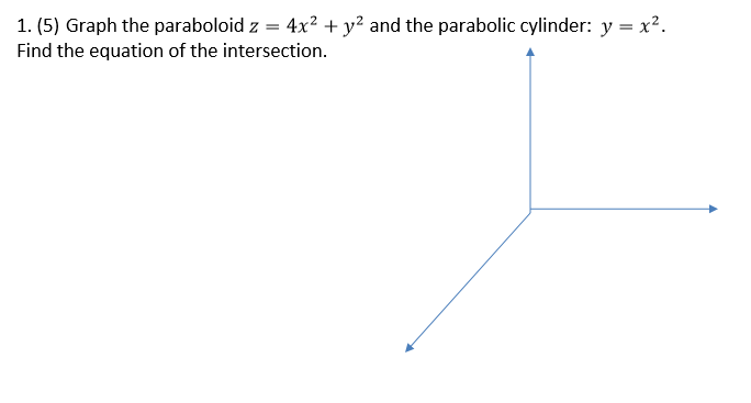 Solved Graph The Paraboloid Z 4 X 2 Y 2 And The Parab Chegg Com