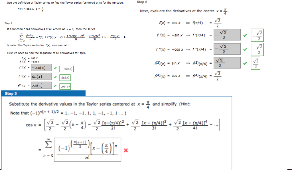 Solved Use The Definition Of Taylor Series To Find The Ta Chegg Com